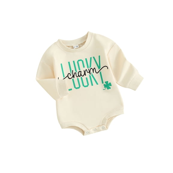 Bagilaanoe Newborn Baby Girl Boy Oversized Romper Sweatshirt Long Sleeve Bodysuits Letter Print Pullover 3M 6M 12M 18M Infant Casual Tee Tops