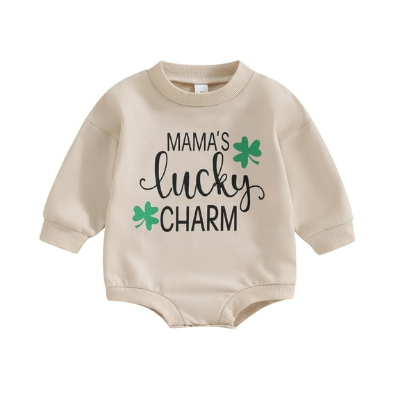 Bagilaanoe Newborn Baby Girl Boy Oversized Romper Sweatshirt Long Sleeve Bodysuits Letter Print Pullover 3M 6M 12M 18M Infant Spring Casual Tee Tops