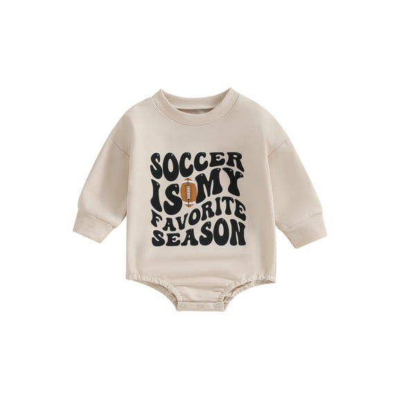 Bagilaanoe Newborn Baby Girl Boy Oversized Romper Sweatshirt Long Sleeve Bodysuits Letter Print Pullover 3M 6M 9M 12M Infant Casual Tee Tops