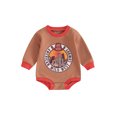 thumbnail image 1 of Bagilaanoe Newborn Baby Girl Boy Oversized Romper Sweatshirt Long Sleeve Bodysuits Print Pullover 3M 6M 12M 18M Infant Casual Tee Tops, 1 of 9