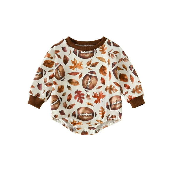 Bagilaanoe Newborn Baby Girl Boy Oversized Romper Sweatshirt Long Sleeve Bodysuits Print Pullover 3M 6M 12M 18M Infant Casual Tee Tops