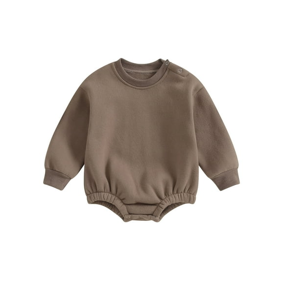Bagilaanoe Newborn Baby Girl Boy Oversized Romper Sweatshirt Long Sleeve Bodysuits Pullover 3M 6M 9M 12M 18M Infant Casual Tee Tops