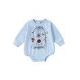 thumbnail image 1 of Bagilaanoe Newborn Baby Girl Boy Oversized Rompers Cartoon Print Long Sleeve Bodysuits 6M 12M 18M 24M Infant Casual One Piece Short Jumpsuit, 1 of 9
