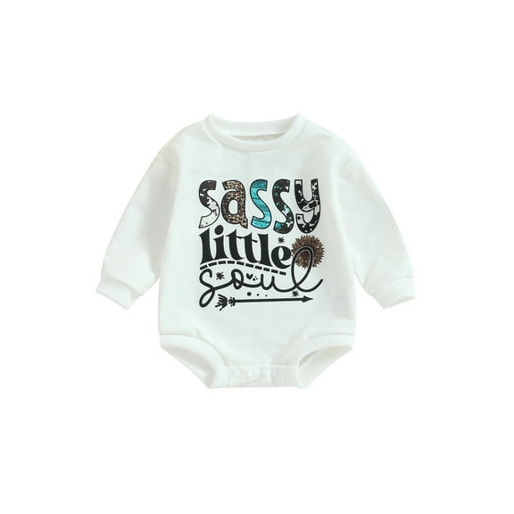 Bagilaanoe Newborn Baby Girl Boy Oversized Rompers Sweatshirt Long Sleeve Bodysuits Letter Print Pullover 3M 6M 12M 18M Infant Casual Tee Tops