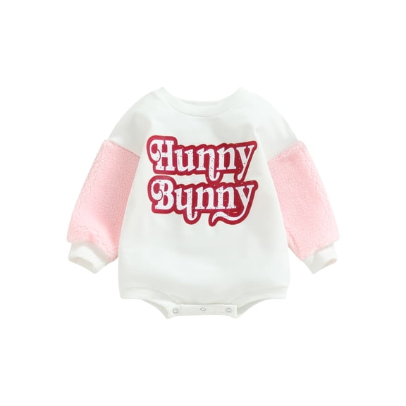 Bagilaanoe Newborn Baby Girl Boy Rompers Contrast Color Letter Print Long Sleeve Bodysuits 3M 6M 12M 18M Infant Patchwork One Piece Short Jumpsuit