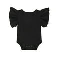 thumbnail image 1 of Bagilaanoe Newborn Baby Girl Boy Rompers Fly Sleeve Bodysuits 3M 6M 12M 18M Infant Summer Casual One Piece Short Jumpsuit, 1 of 9