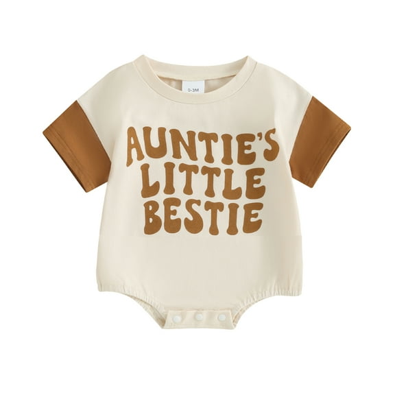 Bagilaanoe Newborn Baby Girl Boy Rompers Letter Print Short Sleeve Bodysuits 3M 6M 12M 18M Infant Casual One Piece Short Jumpsuit