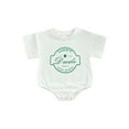 thumbnail image 1 of Bagilaanoe Newborn Baby Girl Boy Rompers Letter Print Short Sleeve Bodysuits 3M 6M 9M 12M Infant Casual One Piece Short Jumpsuit, 1 of 9