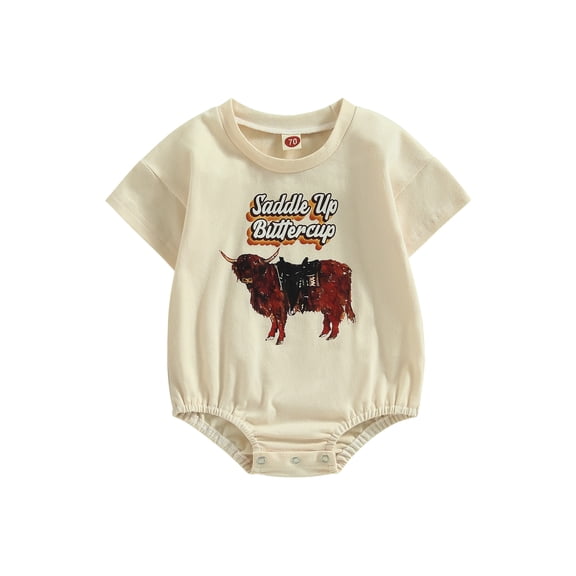 Bagilaanoe Newborn Baby Girl Boy Rompers Print Short Sleeve Bodysuits 3M 6M 12M 18M 24M Infant Casual One Piece Short Jumpsuit