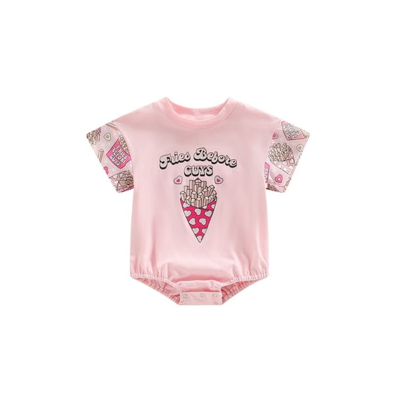 Bagilaanoe Newborn Baby Girl Boy Rompers Print Short Sleeve Bodysuits 6M 12M 18M 24M Infant Casual One Piece Short Jumpsuit