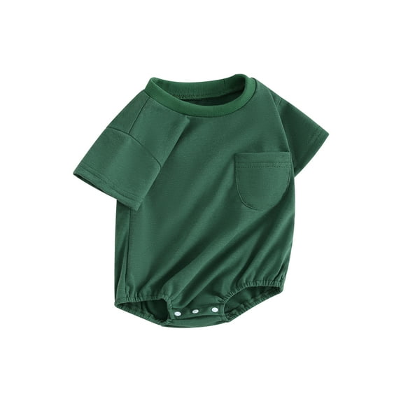 Bagilaanoe Newborn Baby Girl Boy Rompers Short Sleeve Bodysuits 3M 6M 12M 18M 24M Infant Casual One Piece Short Jumpsuit