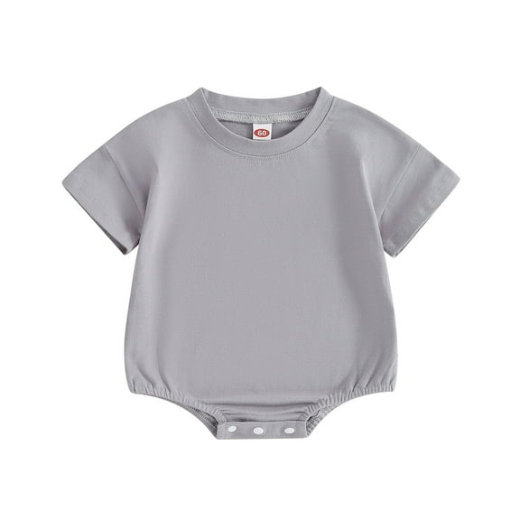 Bagilaanoe Newborn Baby Girl Boy Rompers Short Sleeve Bodysuits 3M 6M 12M 18M Infant Casual One Piece Short Jumpsuit