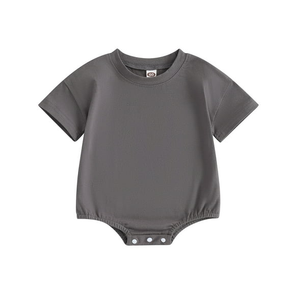 Bagilaanoe Newborn Baby Girl Boy Rompers Short Sleeve Bodysuits 3M 6M 12M 18M Infant Casual One Piece Short Jumpsuit