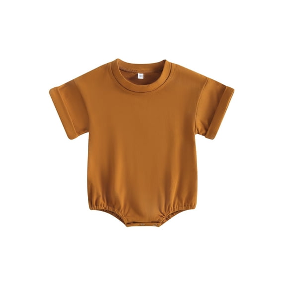 Bagilaanoe Newborn Baby Girl Boy Rompers Short Sleeve Bodysuits 6M 12M 18M 24M Infant Casual One Piece Short Jumpsuit