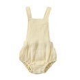 thumbnail image 1 of Bagilaanoe Newborn Baby Girl Boy Rompers Sleeveless Bodysuit 3M 6M 12M 18M Infant Overall Shorts Summer One Piece Jumpsuit, 1 of 8