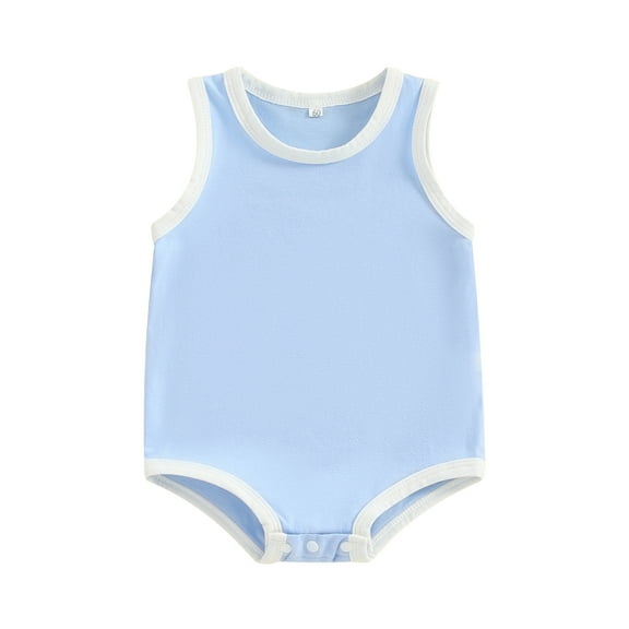 Bagilaanoe Newborn Baby Girl Boy Rompers Sleeveless Bodysuits 3M 6M 9M Infant Casual One Piece Short Jumpsuit
