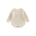 thumbnail image 1 of Bagilaanoe Newborn Baby Girl Boy Rompers Sweater Long Sleeve Knitted Bodysuits 3M 6M 9M 12M 24M Infant Autumn Winter One Piece Short Jumpsuit, 1 of 9