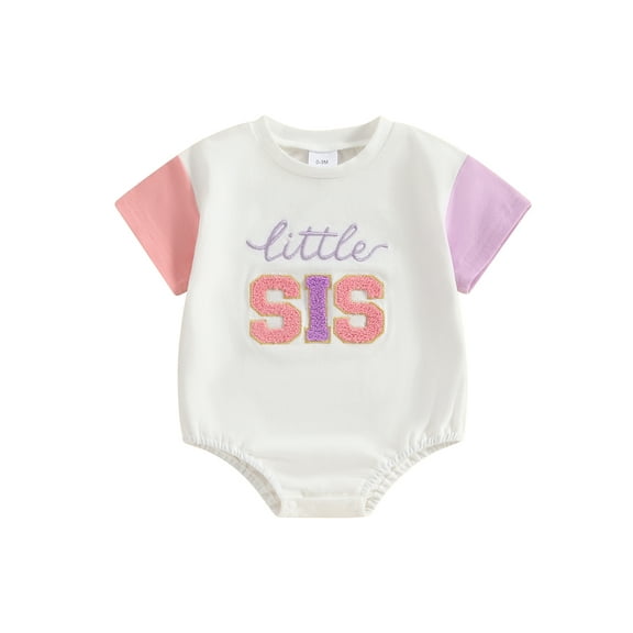 Bagilaanoe Newborn Baby Girl Boy Summer Rompers Letter Embroidery Short Sleeve Bodysuits 3M 6M 12M 18M Infant Casual One Piece Short Jumpsuit