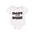 thumbnail image 1 of Bagilaanoe Newborn Baby Girl Boy Summer Rompers Letter Embroidery Short Sleeve Bodysuits 3M 6M 12M 18M Infant Casual One Piece Short Jumpsuit, 1 of 7
