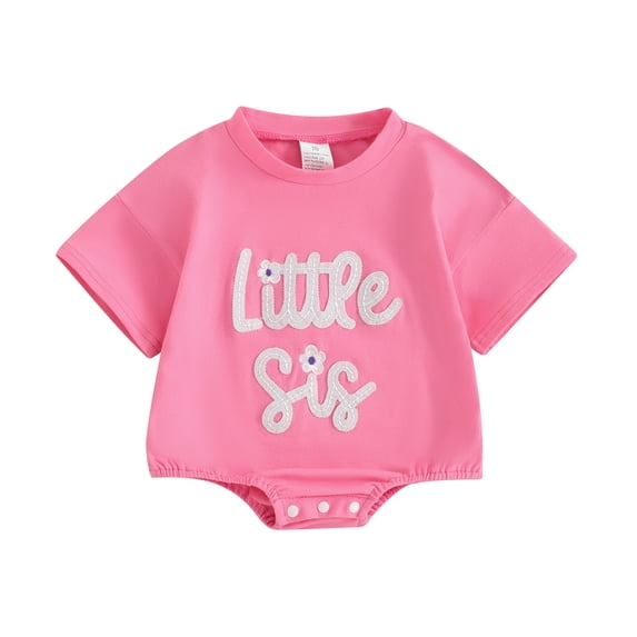 Bagilaanoe Newborn Baby Girl Boy Summer Rompers Letter Print Short Sleeve Bodysuits 3M 6M 12M 18M 24M Infant Casual One Piece Short Jumpsuit
