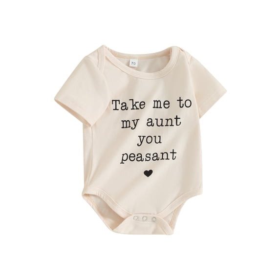 Bagilaanoe Newborn Baby Girl Boy Summer Rompers Letter Print Short Sleeve Bodysuits 3M 6M 12M 18M Infant Casual One Piece Short Jumpsuit