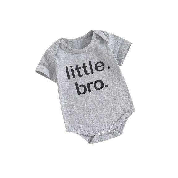 Bagilaanoe Newborn Baby Girl Boy Summer Rompers Letter Print Short Sleeve Bodysuits 3M 6M 12M 18M Infant Casual One Piece Short Jumpsuit
