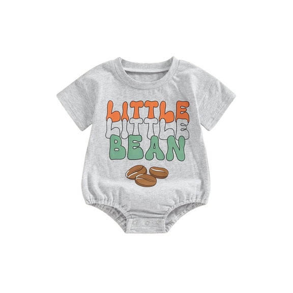 Bagilaanoe Newborn Baby Girl Boy Summer Rompers Letter Print Short Sleeve Bodysuits 3M 6M 12M 18M Infant Casual One Piece Short Jumpsuit