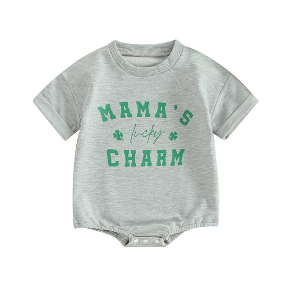 Bagilaanoe Newborn Baby Girl Boy Summer Rompers Letter Print Short Sleeve Bodysuits 3M 6M 9M 12M Infant Casual One Piece Short Jumpsuit