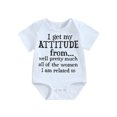 thumbnail image 1 of Bagilaanoe Newborn Baby Girl Boy Summer Rompers Letter Print Short Sleeve Bodysuits 6M 12M 18M 24M Infant Casual One Piece Short Jumpsuit, 1 of 8