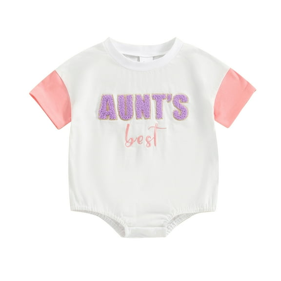 Bagilaanoe Newborn Baby Girl Boy Summer Rompers Letters Print Short Sleeve Bodysuits 3M 6M 12M 18M Infant Casual One Piece Short Jumpsuit