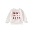 thumbnail image 1 of Bagilaanoe Newborn Baby Girl Boy Valentine's Day Sweatshirt Long Sleeve Letter Print Pullover 6M 12M 18M 24M Infant Loose Tee Tops, 1 of 9