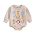 thumbnail image 1 of Bagilaanoe Newborn Baby Girl Boys Easter Romper Sweatshirt Long Sleeve Bodysuits Carrot Print Pullover 3M 6M 12M 18M Infant Casual Tee Tops, 1 of 7
