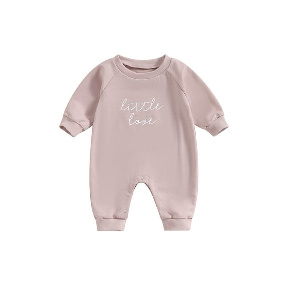 Bagilaanoe Newborn Baby Girl Boys Fall Jumpsuit Letters Print Long Sleeve Bodysuit 3M 6M 12M 18M 24M Infant Casual One Piece Romper