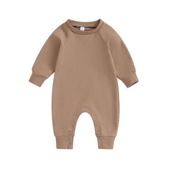 Bagilaanoe Newborn Baby Girl Boys Fall Jumpsuit Long Sleeve Bodysuit 3M 6M 12M 18M Infant Casual One Piece Romper
