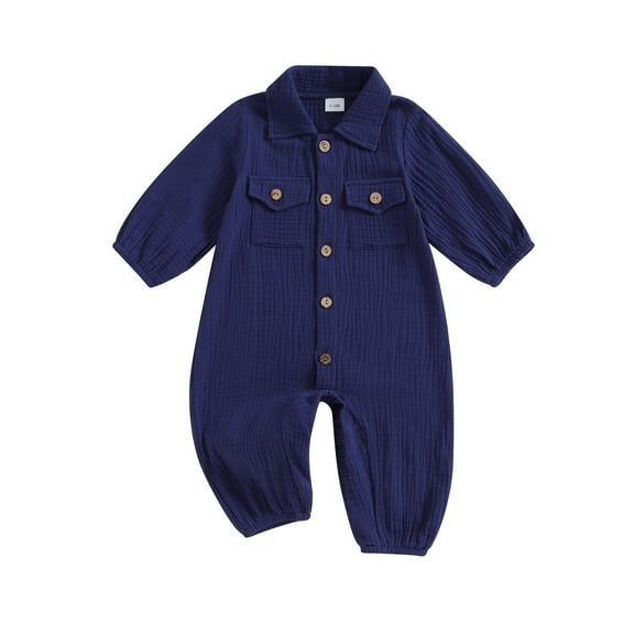 Bagilaanoe Newborn Baby Girl Boys Fall Jumpsuit Long Sleeve Bodysuit 3M 6M 9M 12M 18M Infant Fall One Piece Romper