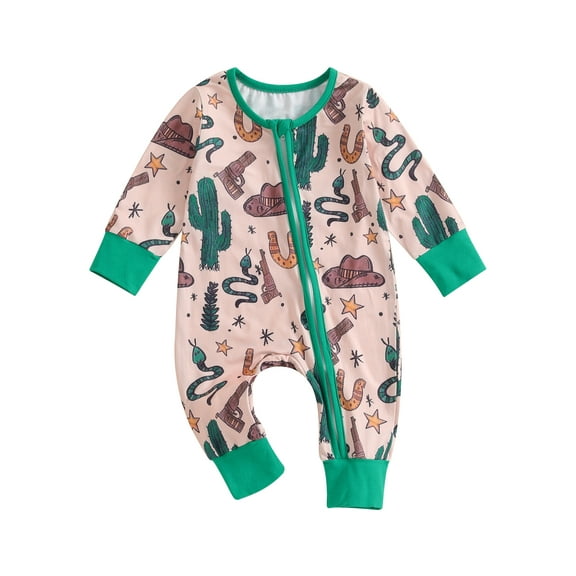Bagilaanoe Newborn Baby Girl Boys Fall Jumpsuit Print Long Sleeve Bodysuit 3M 6M 12M 18M Infant Casual One Piece Romper