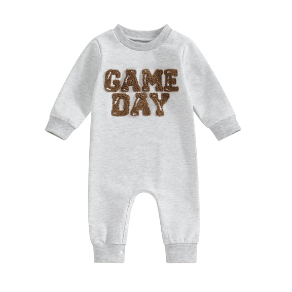 Bagilaanoe Newborn Baby Girl Boys Jumpsuit Letters Print Long Sleeve Bodysuit 3M 6M 12M 18M Infant Fall One Piece Romper