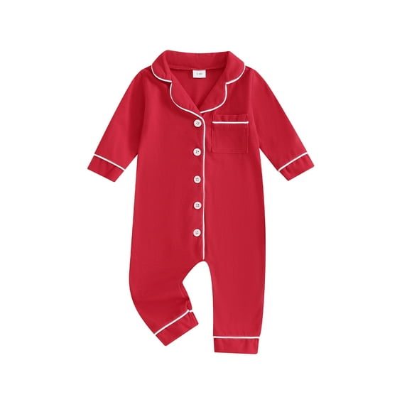 Bagilaanoe Newborn Baby Girl Boys Jumpsuit Long Sleeve Bodysuit Sleepwear 6M 12M 18M 24M Infant Fall One Piece Pajamas