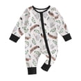 thumbnail image 1 of Bagilaanoe Newborn Baby Girl Boys Jumpsuit Print Long Sleeve Bodysuit 3M 6M 12M Infant One Piece Romper, 1 of 8