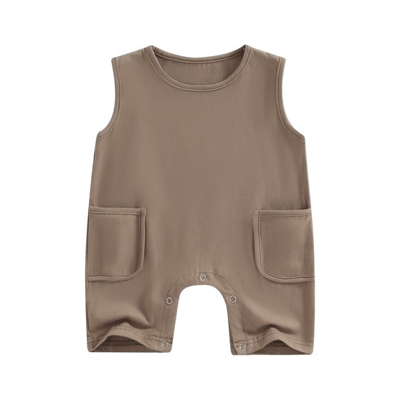 Bagilaanoe Newborn Baby Girl Boys Jumpsuit Shorts Sleeveless Bodysuit 3M 6M 12M 18M 24M Infant Summer One Piece Romper