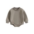 thumbnail image 1 of Bagilaanoe Newborn Baby Girl Boys Oversized Romper Sweatshirt Long Sleeve Bodysuits 3M 6M 9M 12M 18M Infant Casual Tee Tops, 1 of 9