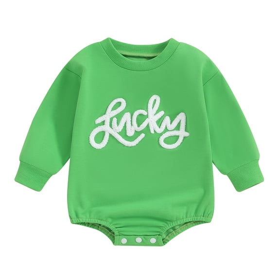 Bagilaanoe Newborn Baby Girl Boys Oversized Romper Sweatshirt Long Sleeve Bodysuits Letter Embroidery Pullover 3M 6M 12M 18M 24M Infant Casual Tee Tops