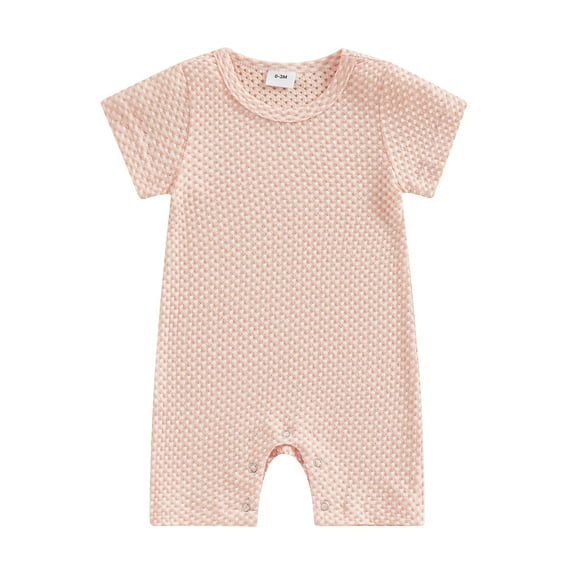 Bagilaanoe Newborn Baby Girl Boys Summer Jumpsuit Shorts Plaid Short Sleeve Bodysuit 3M 6M 12M 18M Infant Casual One Piece Romper