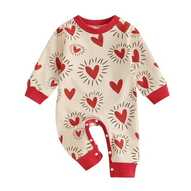 Kleidungly Infant Newborn Baby Girl Boy Christmas Romper Cute Deer Print Long Sleeve Jumpsuit Autumn Clothes