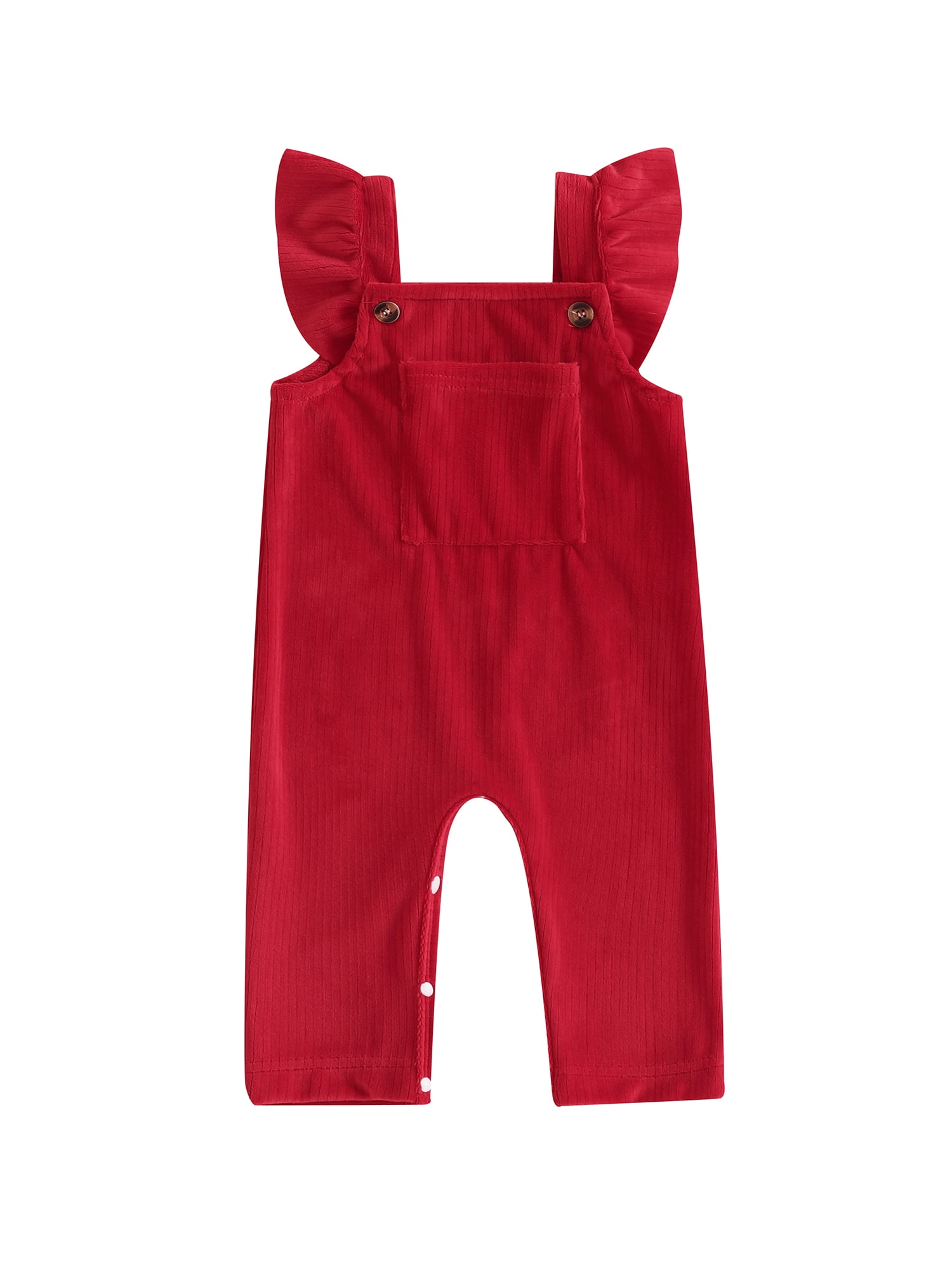 Baby Corduroy Sleeveless Romper main image 1
