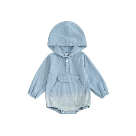 Bagilaanoe Newborn Baby Girl Hooded Romper Sweatshirt Long Sleeve Bodysuits 3M 6M 9M 12M 18M Infant Casual Tee Tops