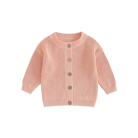 Bagilaanoe Newborn Baby Girl Knit Cardigan Long Sleeve Sweater Knitwear Coat 3M 6M 12M 18M Infant Fall Casual Tops Outwear