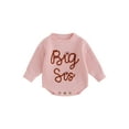 thumbnail image 1 of Bagilaanoe Newborn Baby Girl Knit Romper Sweater Long Sleeve Bodysuits Letter Embroidery Pullover 3M 6M 9M 12M 24M Infant Warm Jumpers Tops Loose Knitwear, 1 of 8