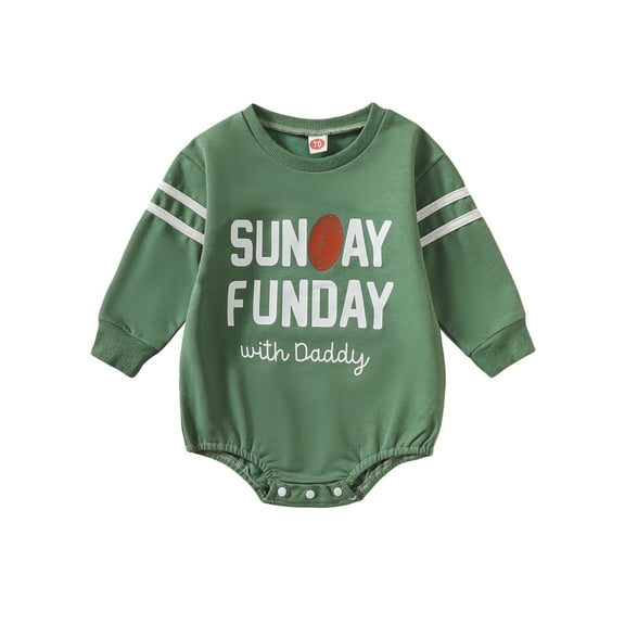 Bagilaanoe Newborn Baby Girl Oversized Romper Sweatshirt Long Sleeve Bodysuit Letter Print Pullover 6M 12M 18M 24M Infant Casual Tee Tops