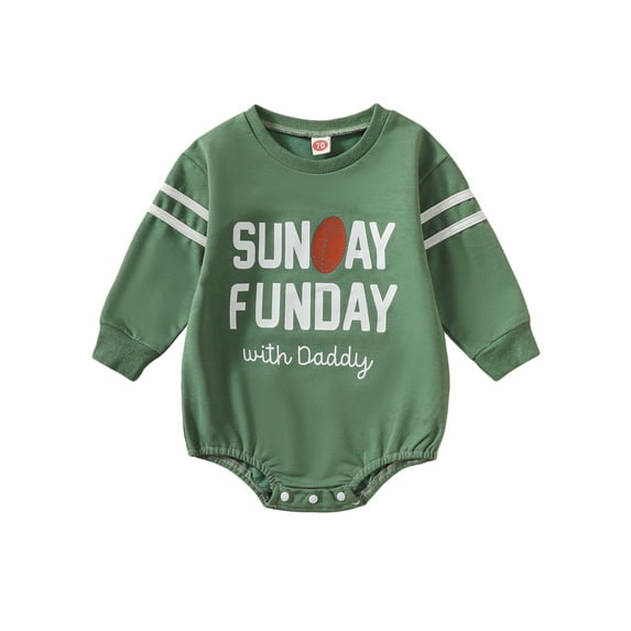 Bagilaanoe Newborn Baby Girl Oversized Romper Sweatshirt Long Sleeve Bodysuit Letter Print Pullover 6M 12M 18M 24M Infant Casual Tee Tops